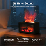 Humidificador de llama Brumiva - Chimenea de vapor con luz LED